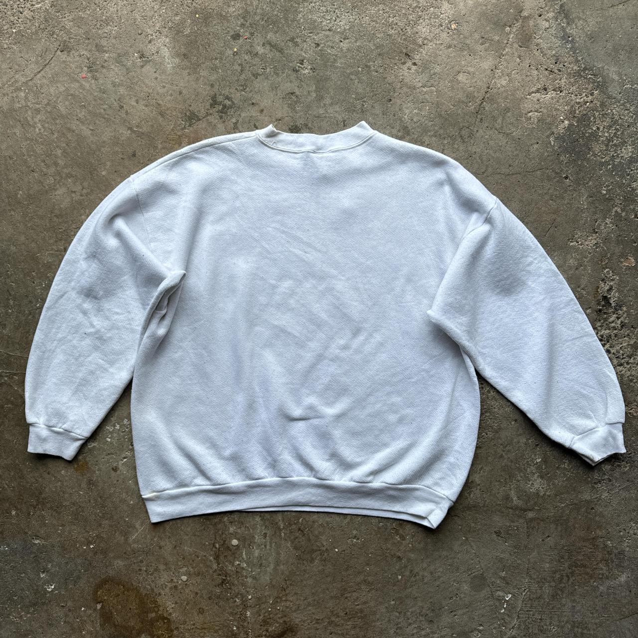 White Mickey Unlimited sweatshirt with embroidered mickey design