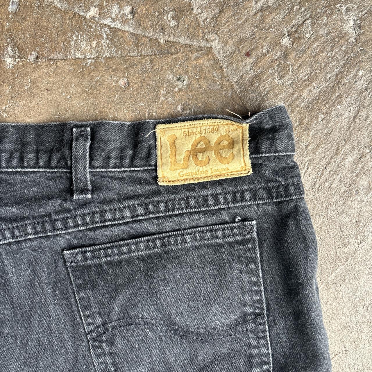 Dark Grey Denim Lee Jean Shorts