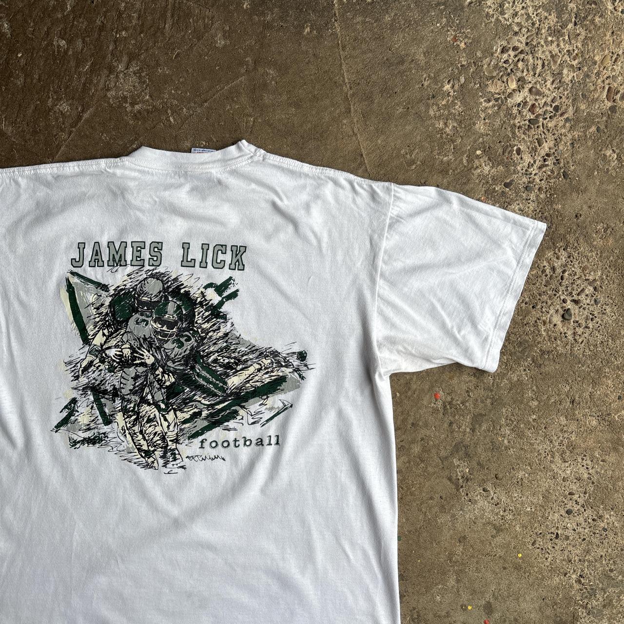 White Graphic American Football T-Shirt - XL