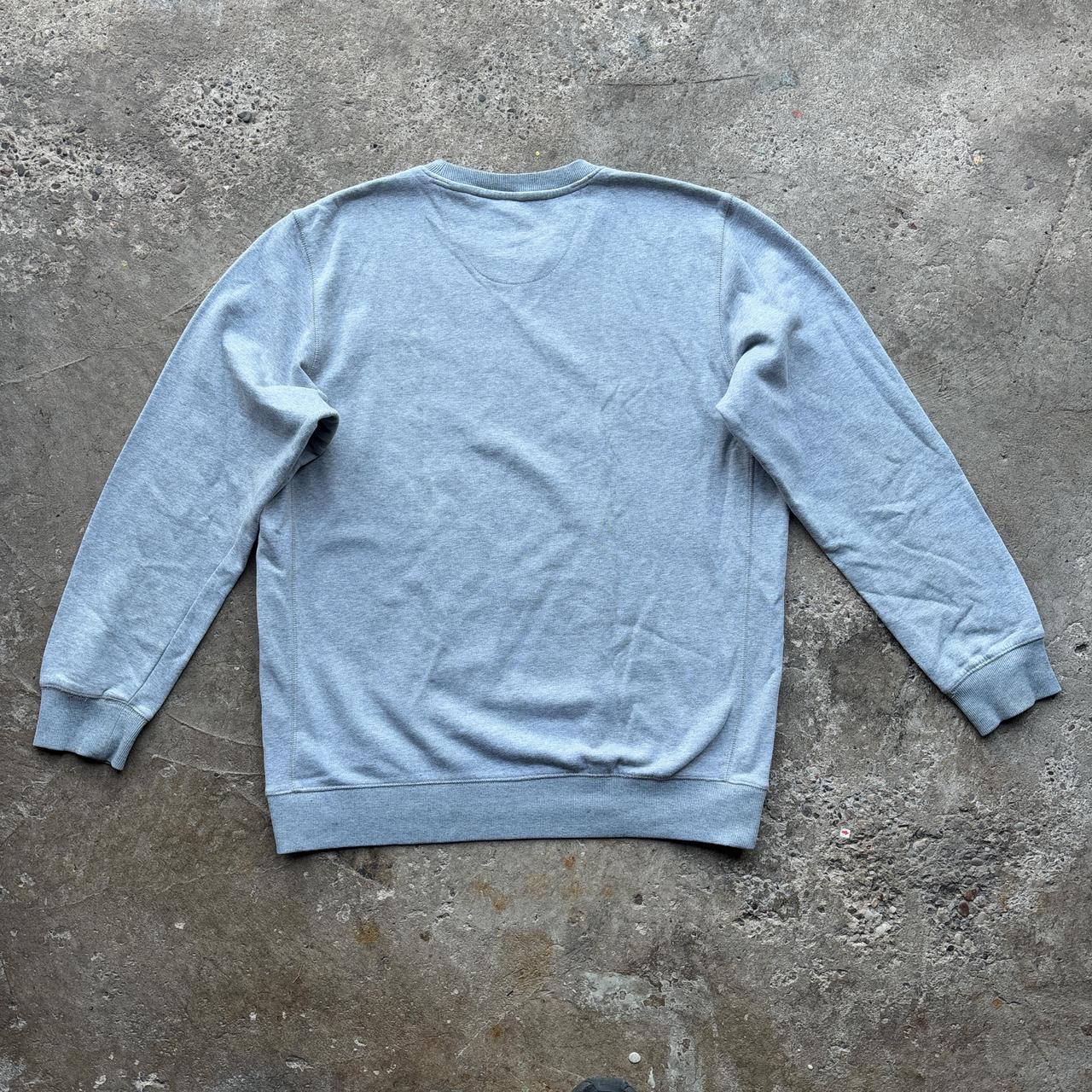 Grey Reebok sweatshirt with spell out embroidered logo
