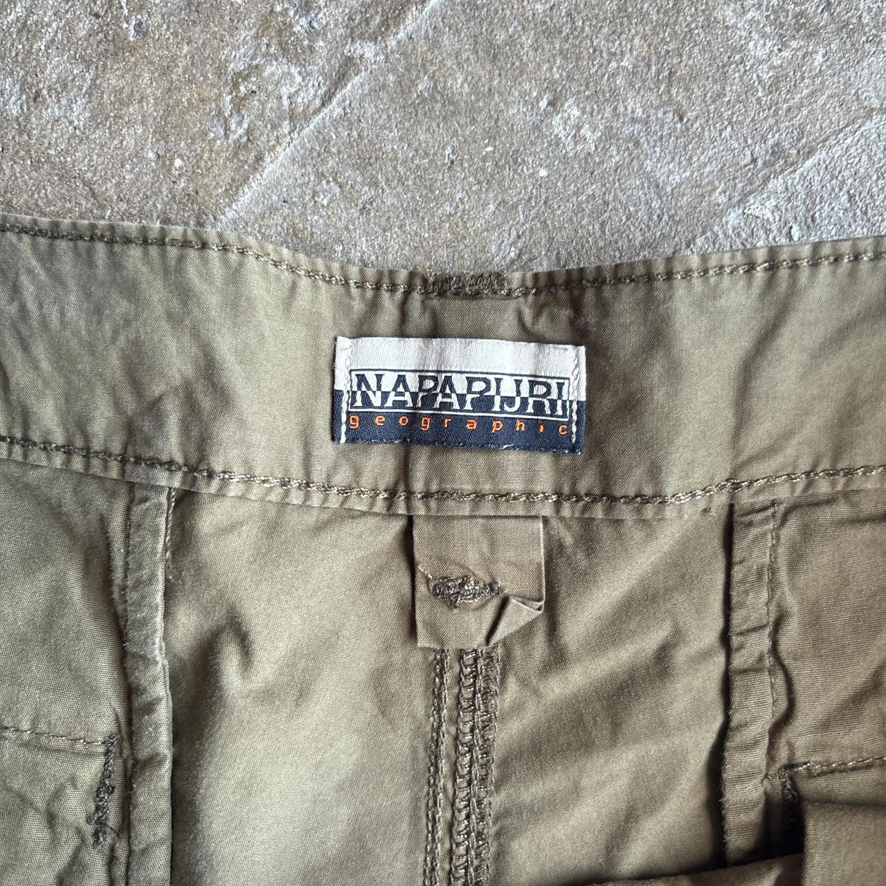 Khaki Green Napapijri Cargo Shorts - W36