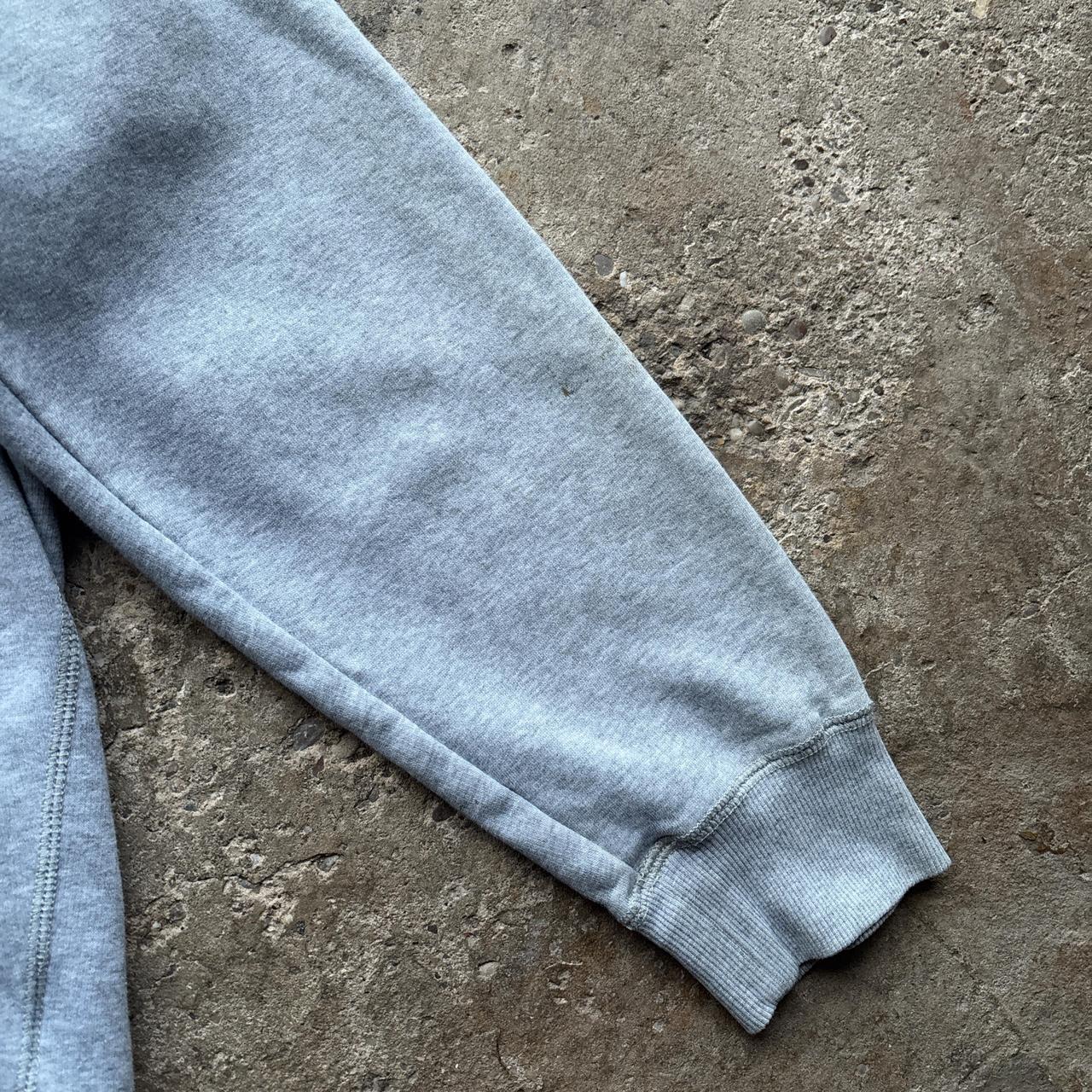 Grey Converse zip-up hoody