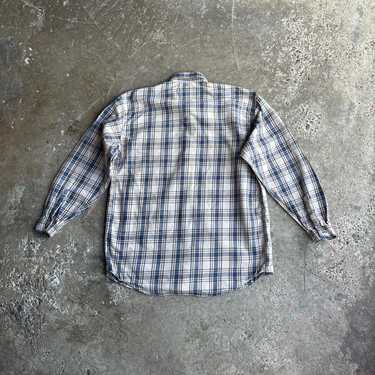 Armani Jeans Checkered Beige & Navy Shirt