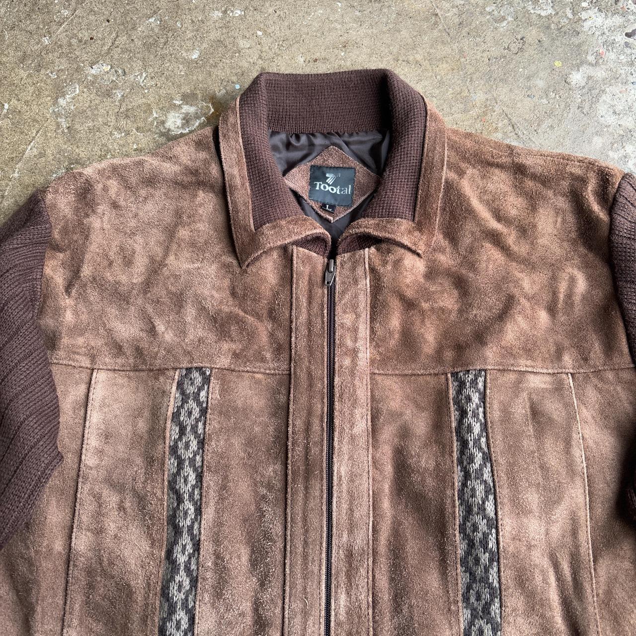 70s Tootal Brown suede leather jacket