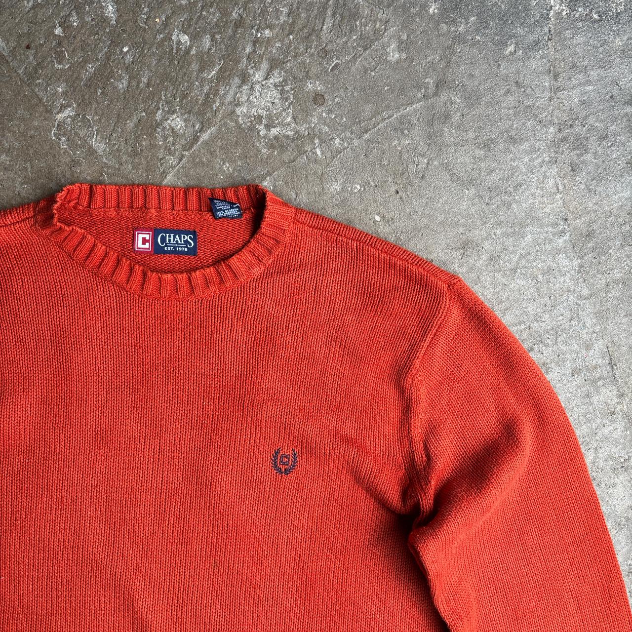 Orange Chaps Heavyweight Knit Jumper - L