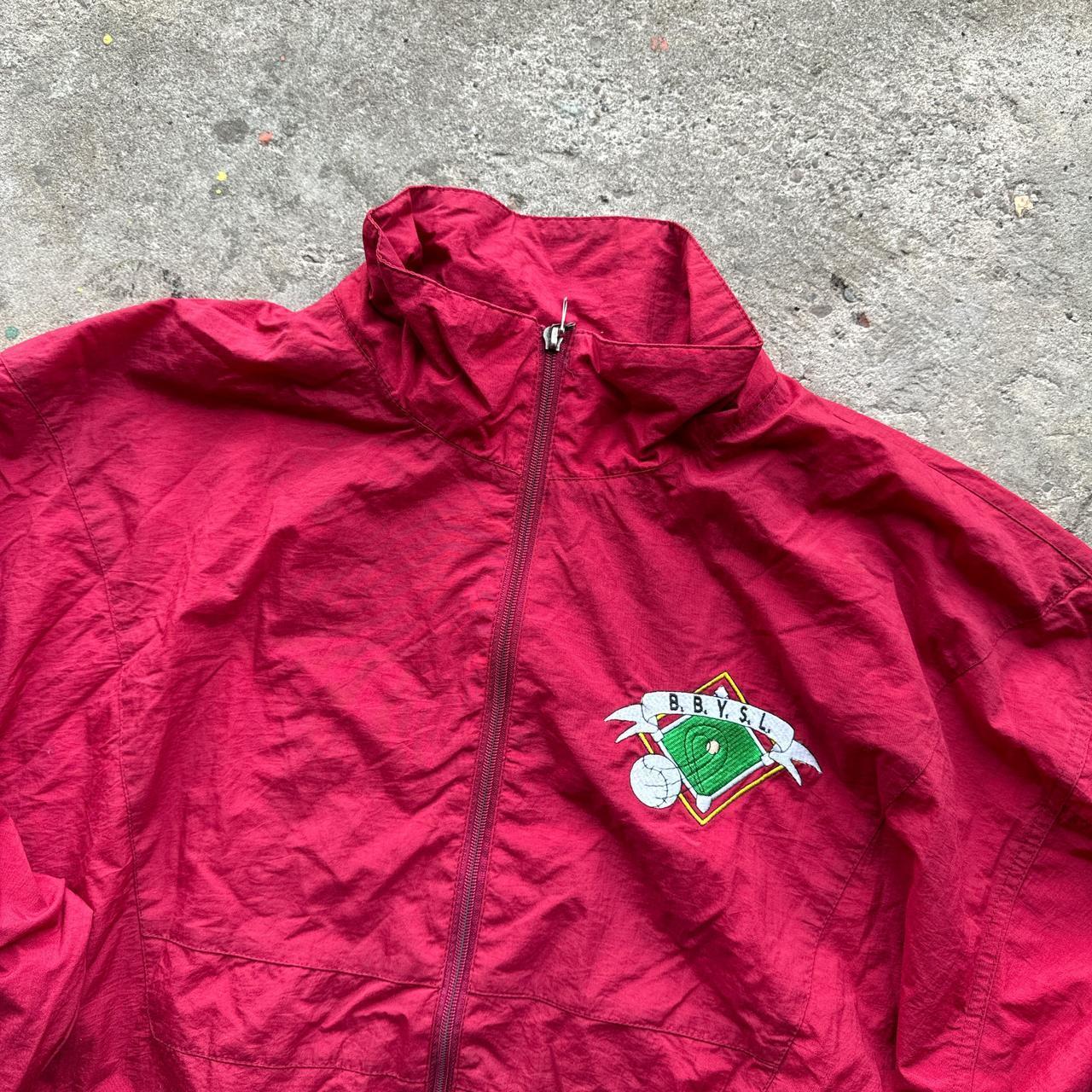 Red Russel Athletic jacket with embroidered logo