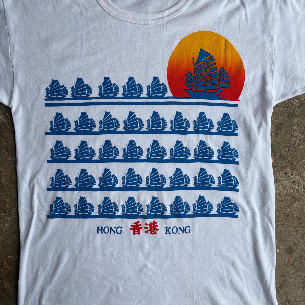 White Hong Kong Graphic T-Shirt - L