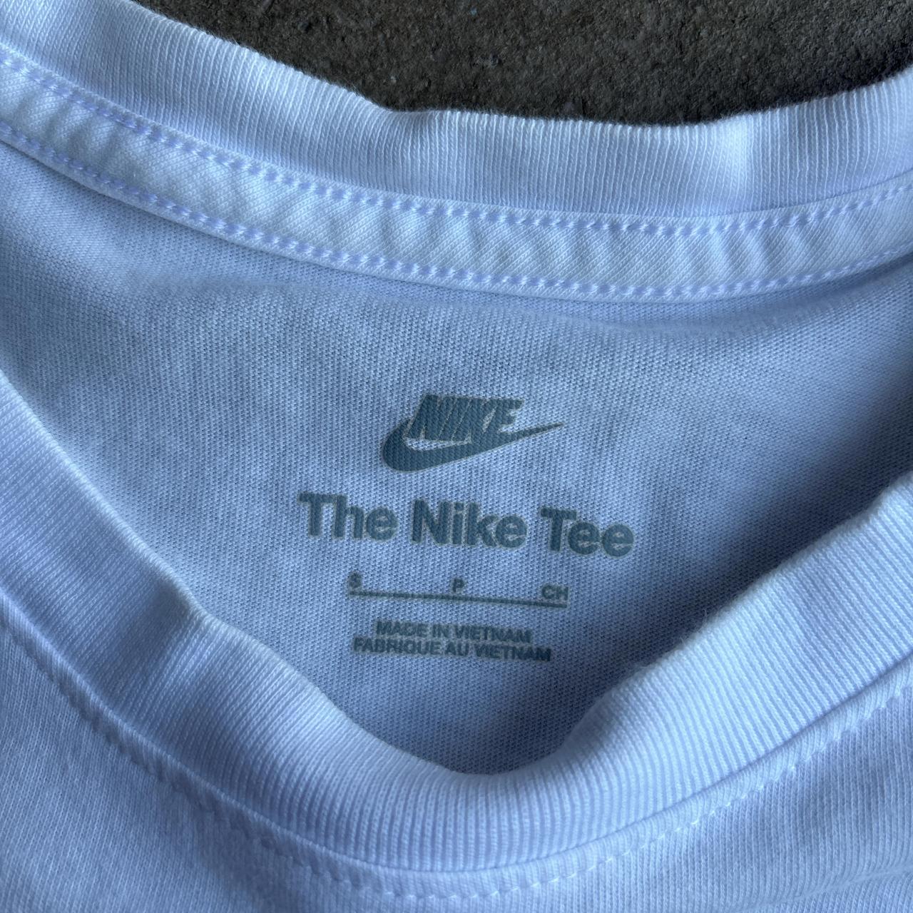 White Nike T-Shirt w/ Stitched Logo