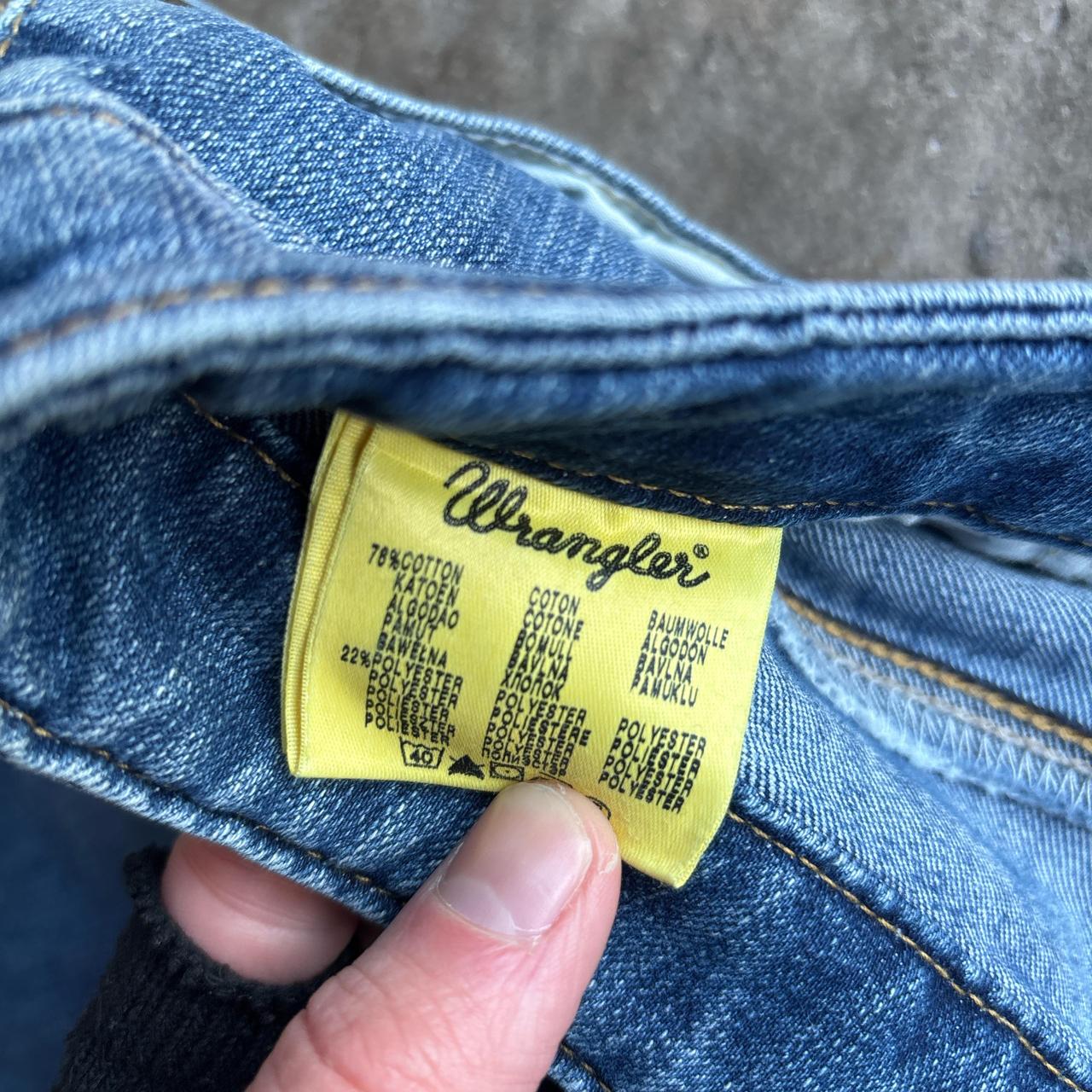 Blue Denim Flared Wrangler Jeans