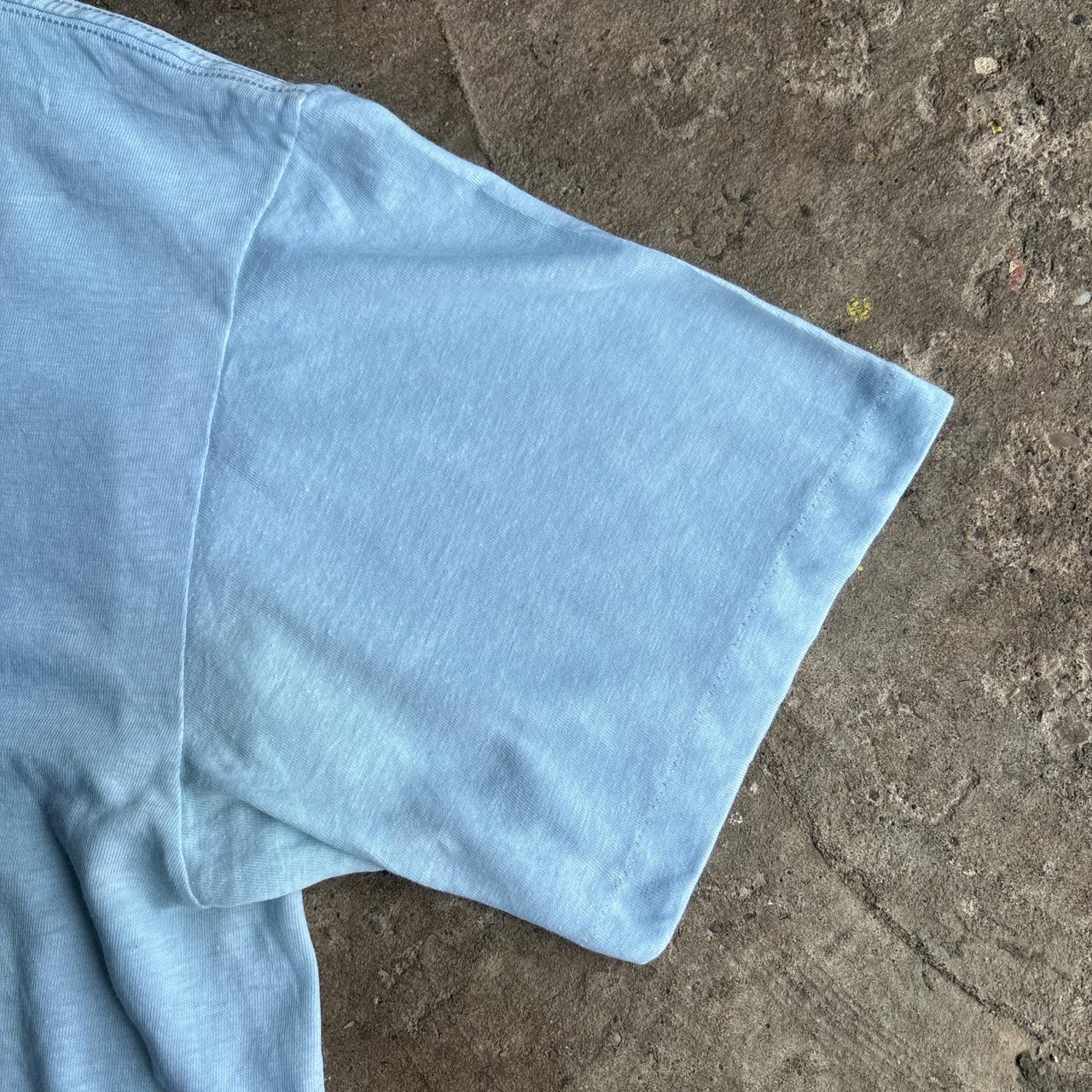 Light Blue Vintage Single Stitch Graphic T-Shirt