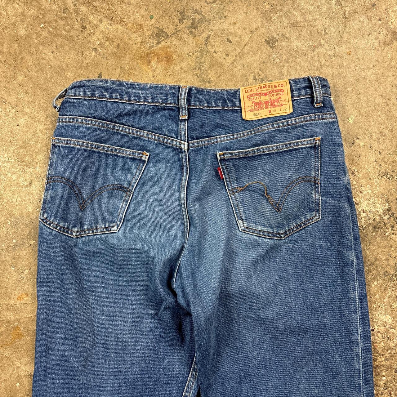 Blue denim Levi’s 510 jeans