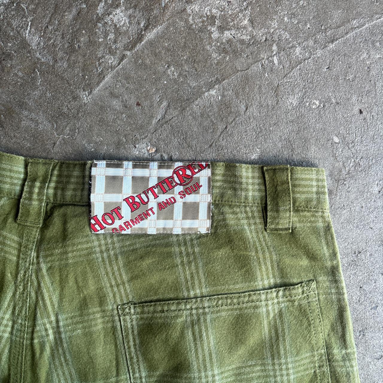 Green Checkered Hot Buttered Carpenter Shorts