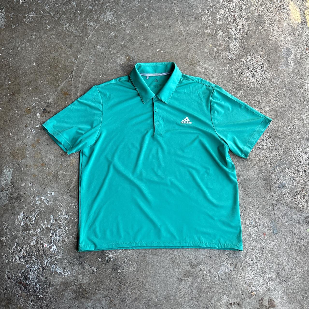Teal Adidas Golf Polo Shirt