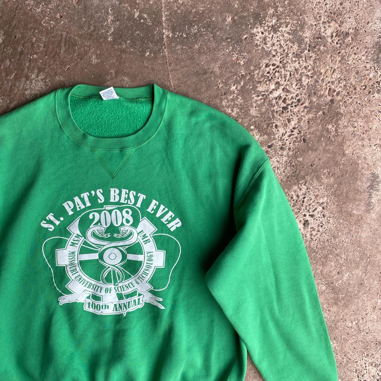 Green Russell Athletic Graphic Sweatshirt - 2XL
