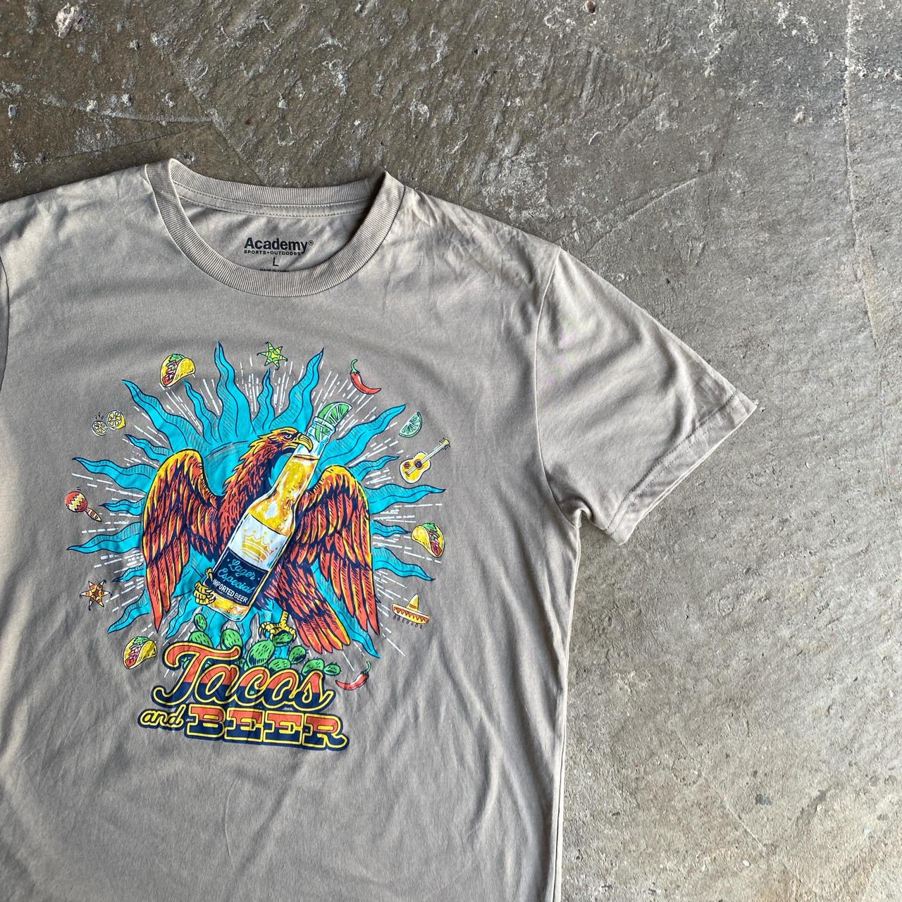 Tan ‘Tacos & Beer’ Graphic T-Shirt - L