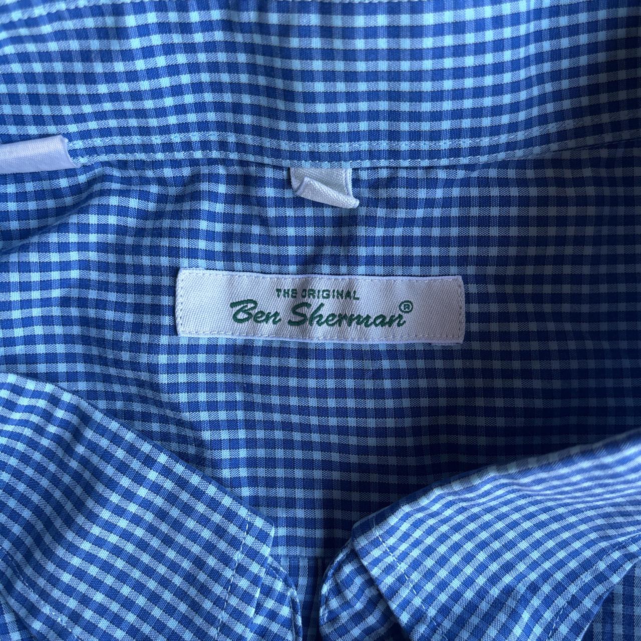 Blue & White Checkered Ben Sherman Shirt