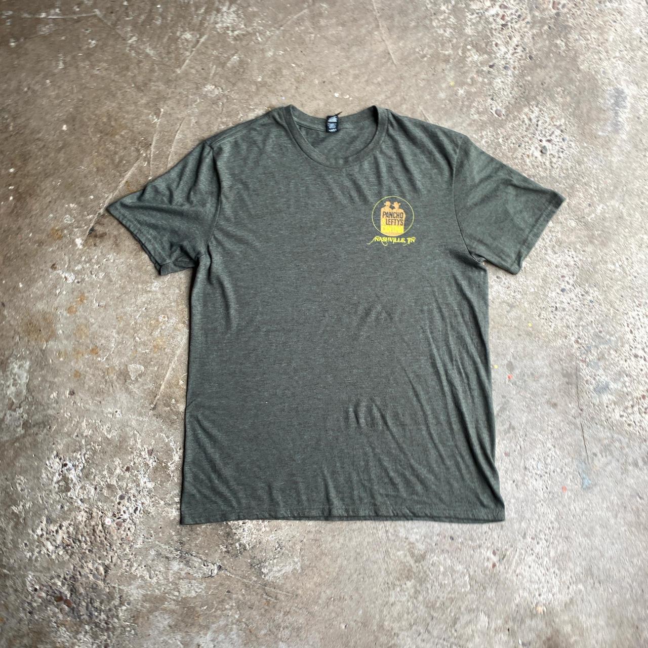 Khaki Green Graphic Nashville Bar T-Shirt - L