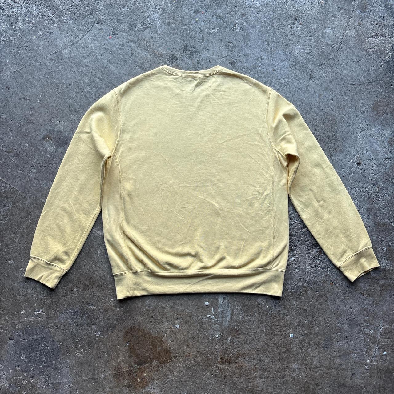 Yellow Polo Ralph Lauren sweatshirt with navy pony logo