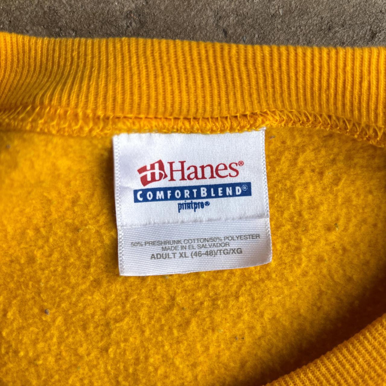 Vintage Yellow Hanes Sweatshirt - XL