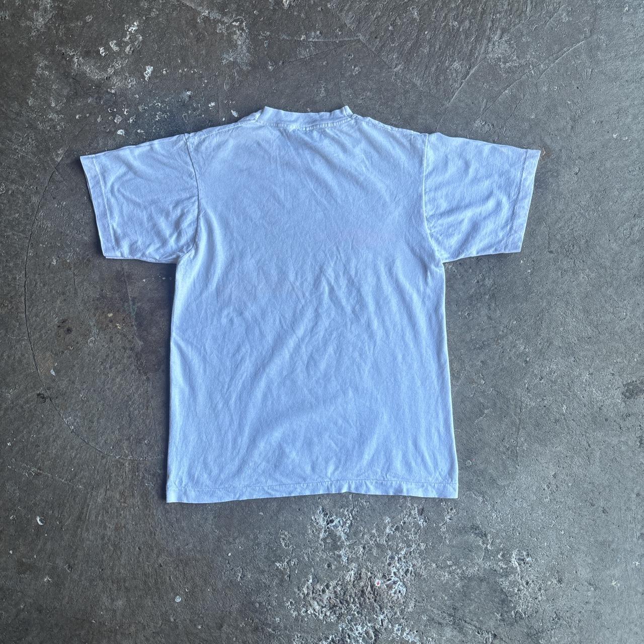 Vintage White Single Stitch Graphic Car T-Shirt