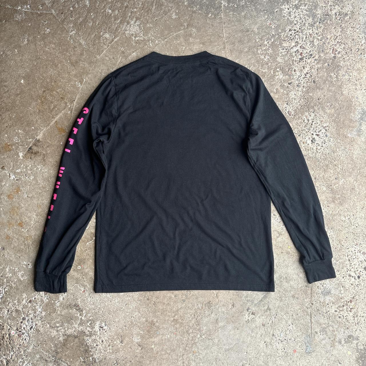 Black Long Sleeve Graphic Rolling Stones T-Shirt - S