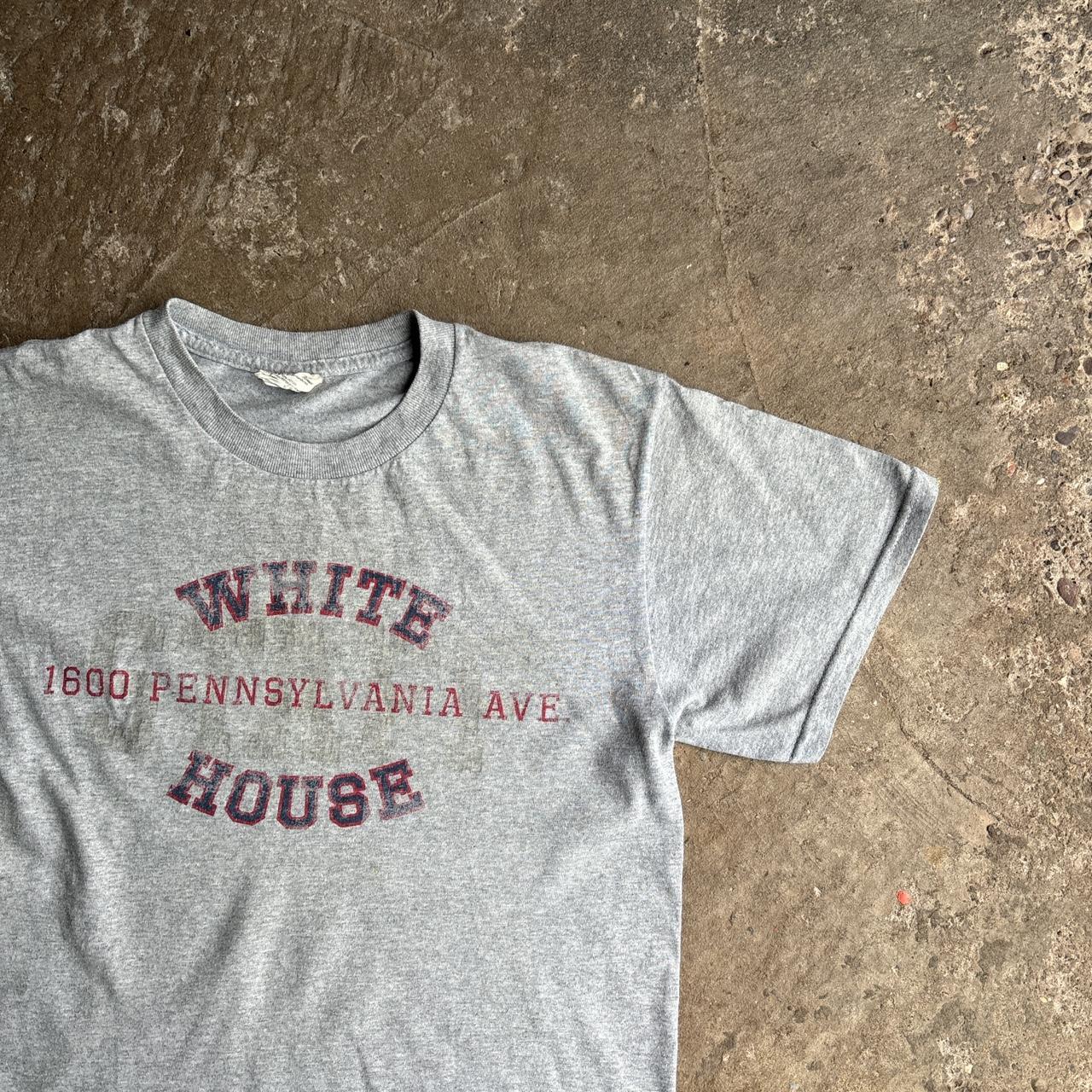 Vintage Grey ‘White House’ Graphic T-Shirt