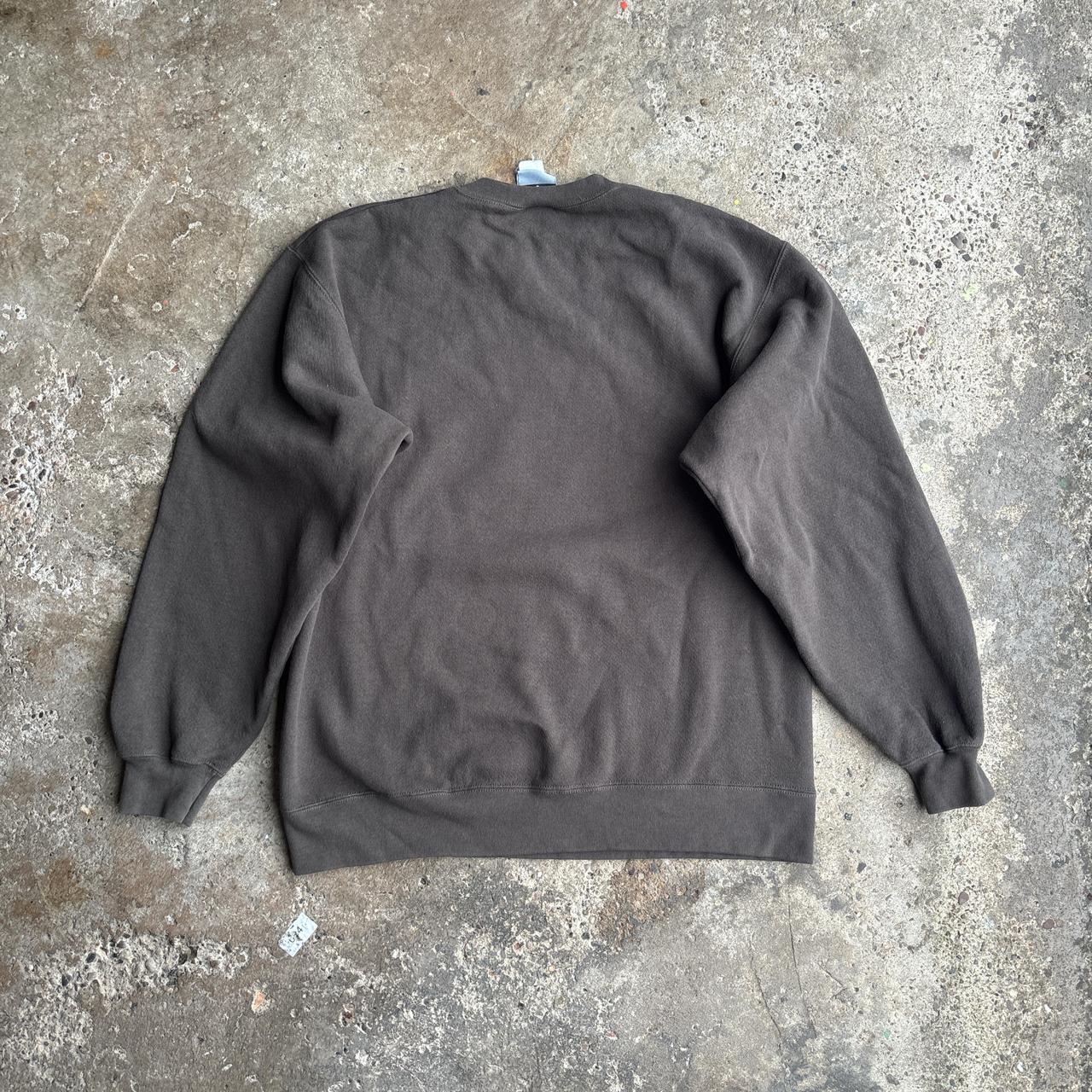 Brown Crewneck Cheetah Sweatshirt - L