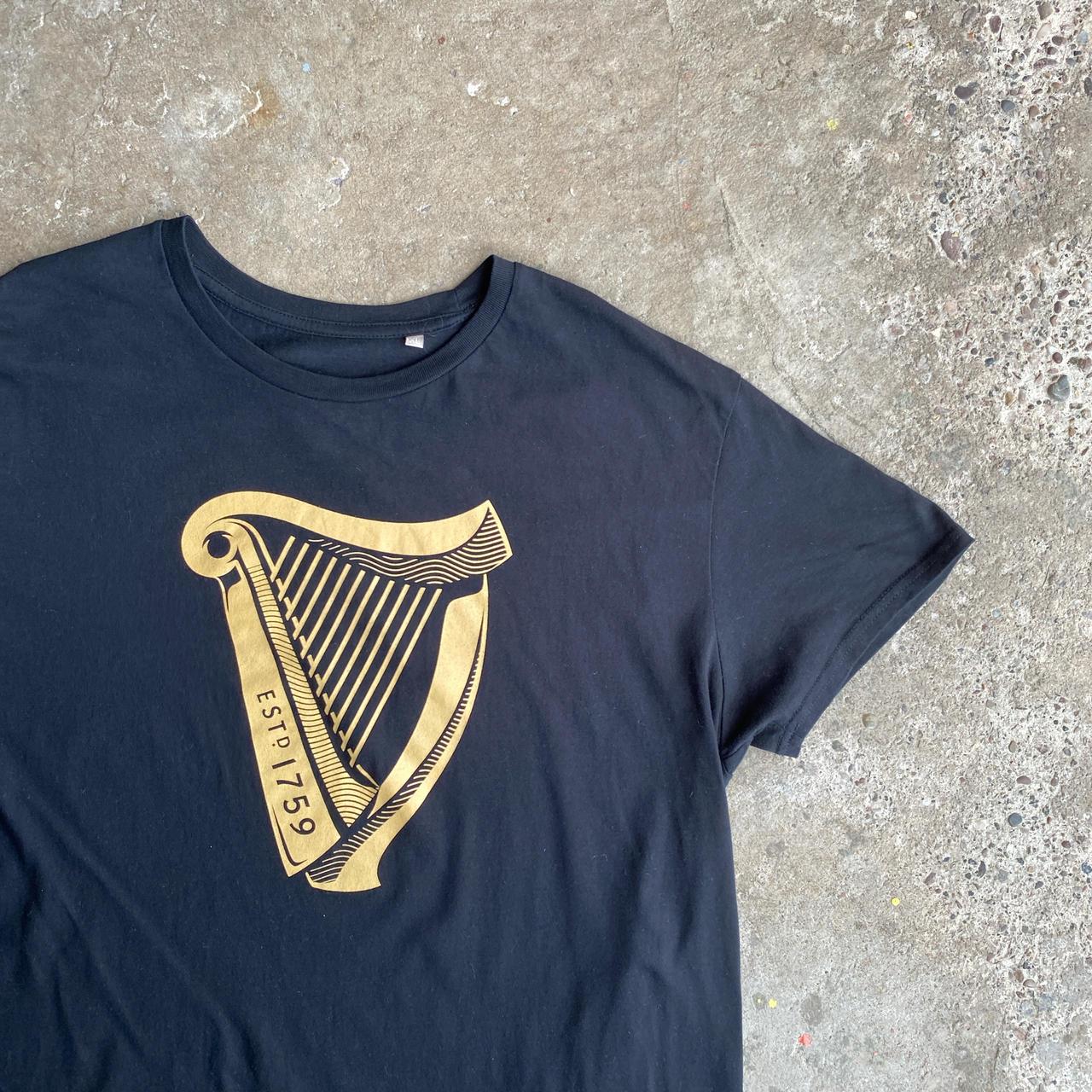 Black Graphic Guinness T-Shirt - XL