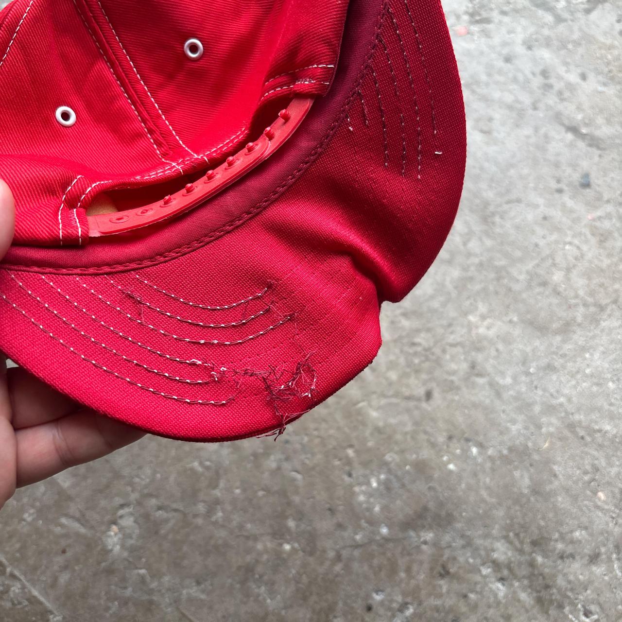 Red Vintage Trucker Cap with ‘Wilson 1800’ patch - OS