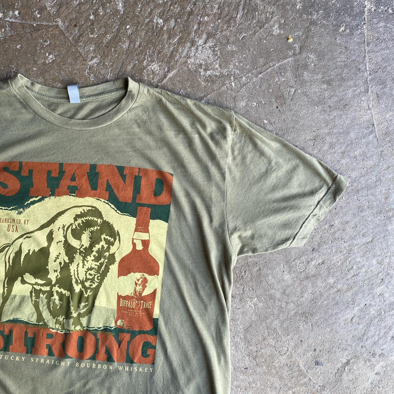 Olive Green Graphic Whisky T-Shirt - XL