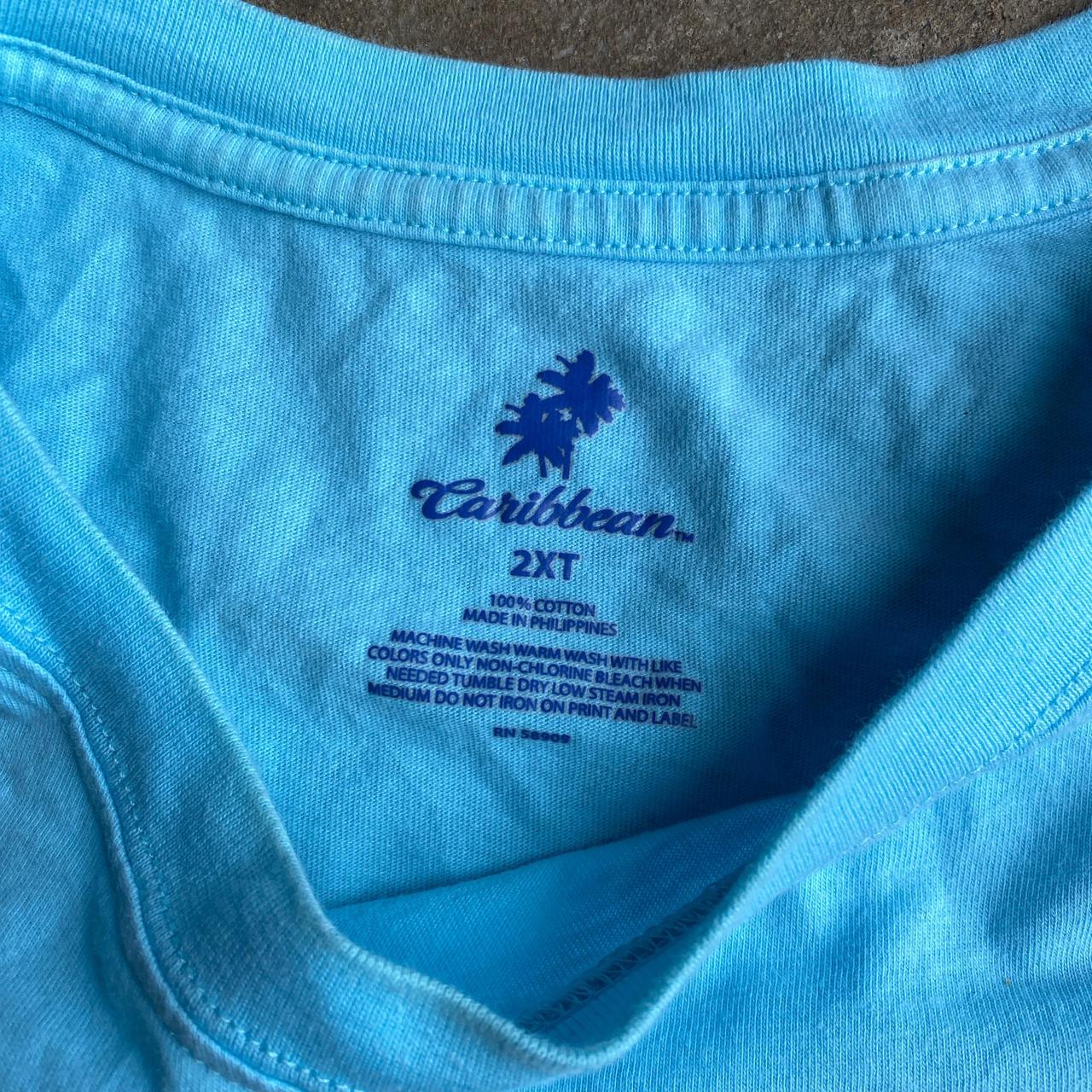 Light Blue ‘Caribbean’ Graphic Bar T-Shirt