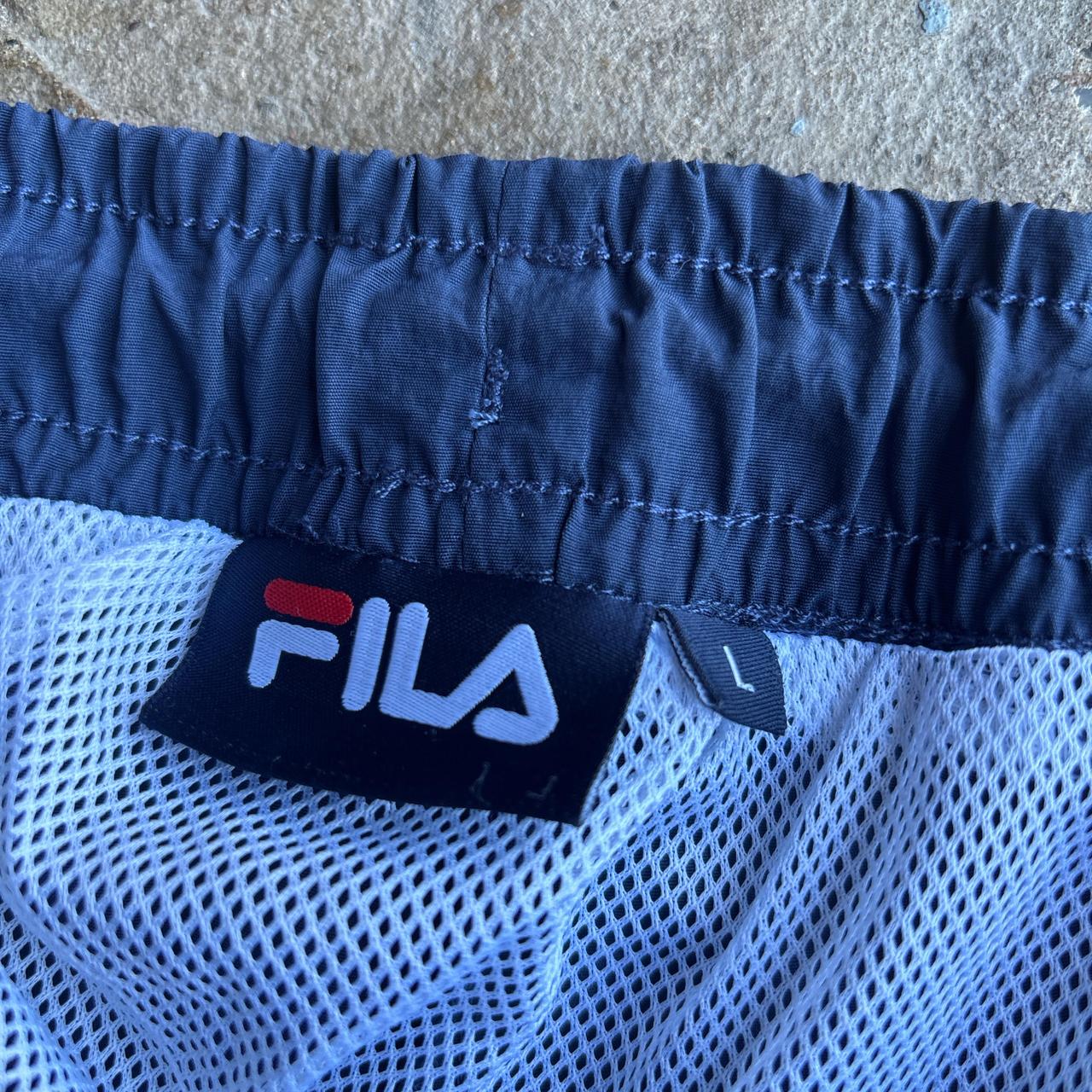 Navy & Red Fila Swim Shorts/Trunks