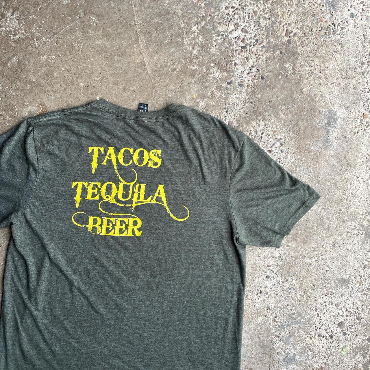 Khaki Green Graphic Nashville Bar T-Shirt - L