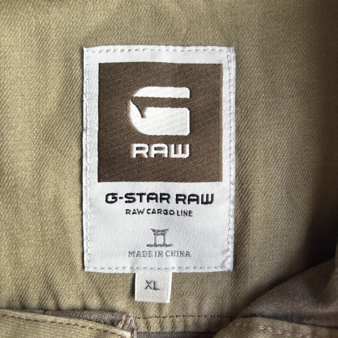 Green Striped G-STAR RAW Short Sleeve Shirt