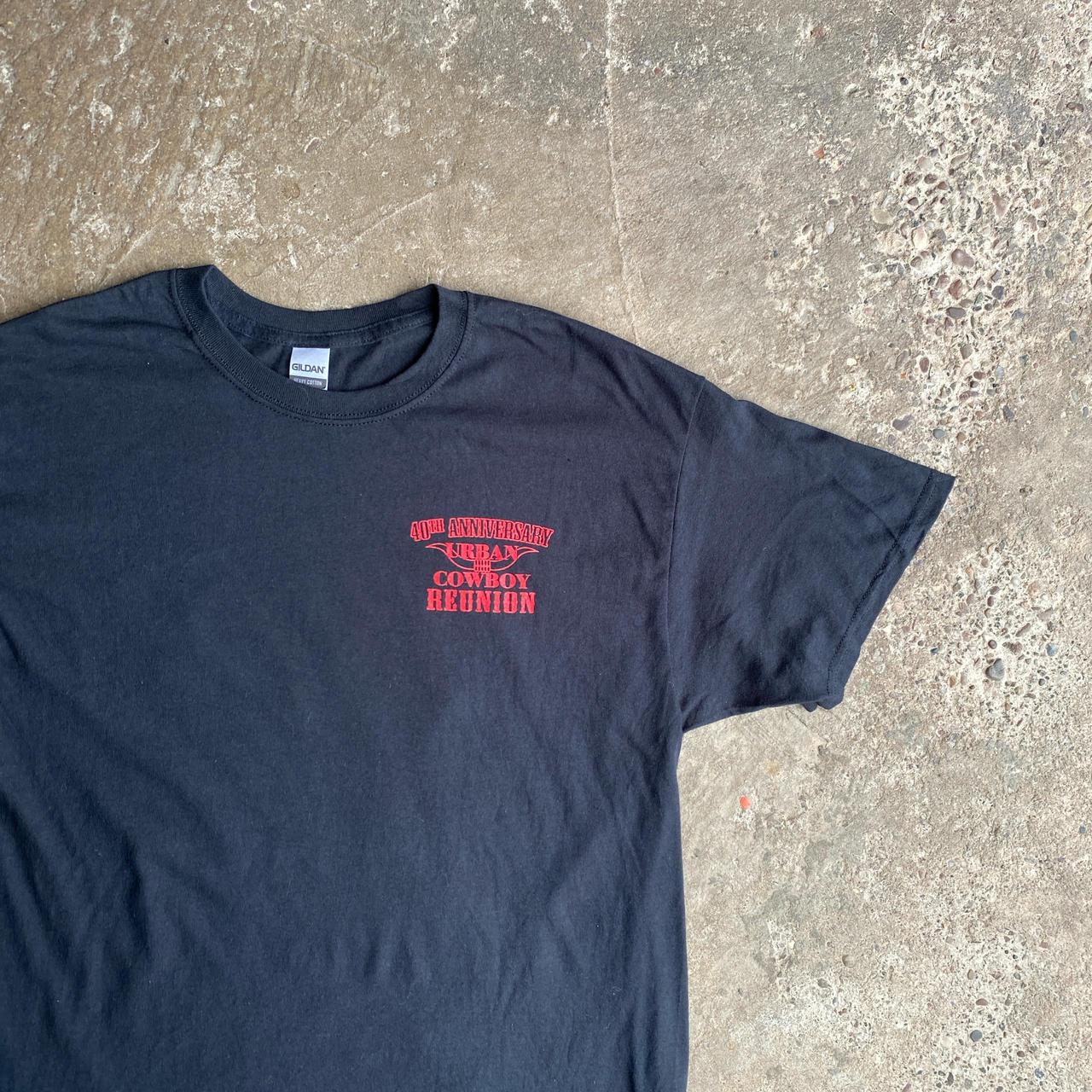 Black Urban Cowboy Graphic Bar T-Shirt - L