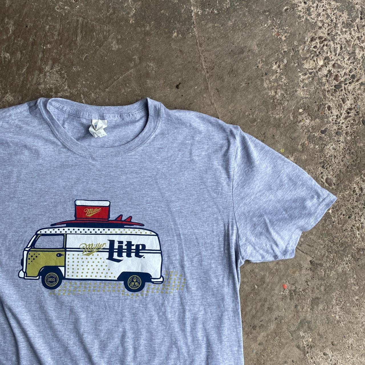 Grey Bud Lite Graphic T-Shirt