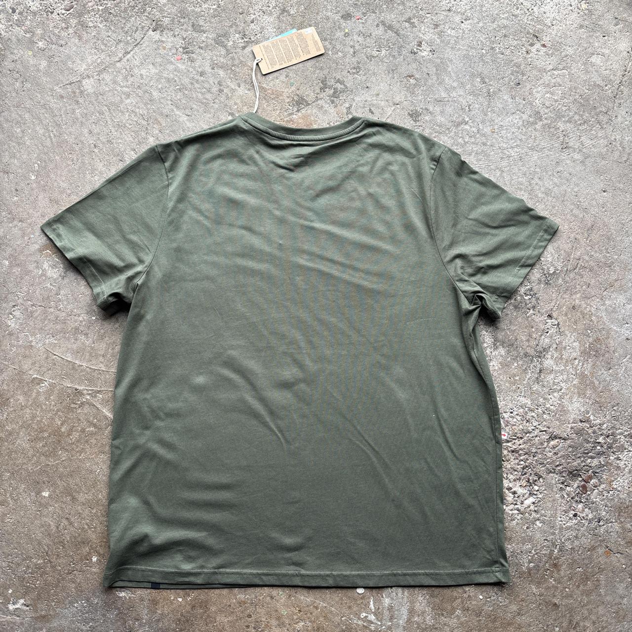 Green Animal spell out logo tee