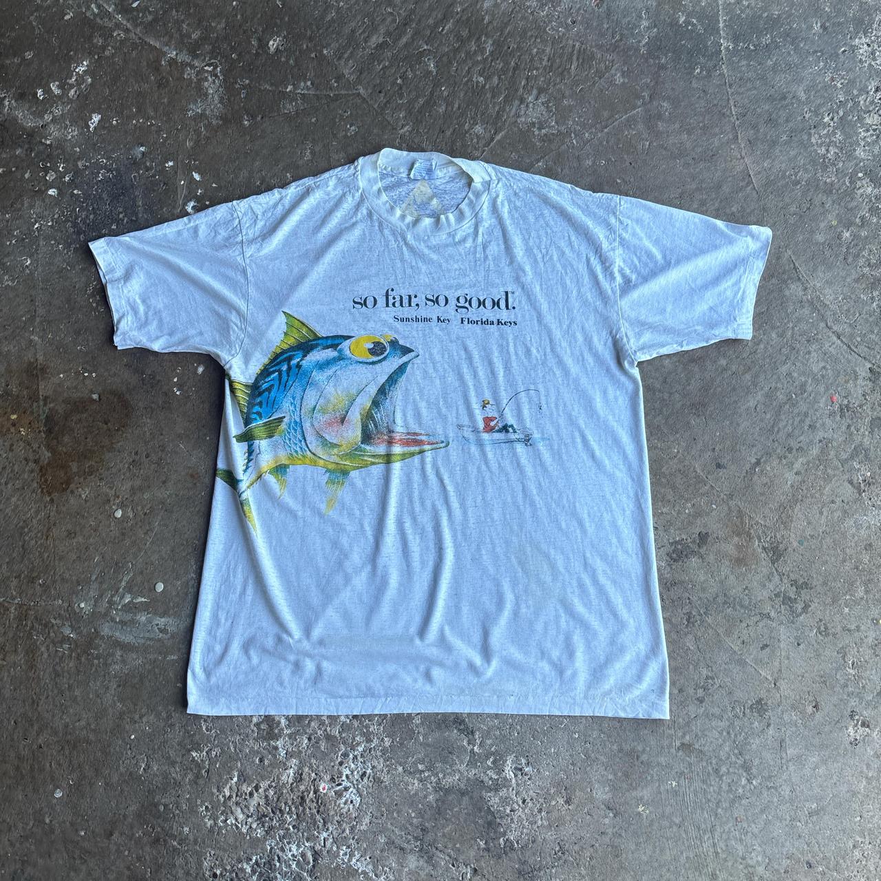 White Single Stitch Vintage Graphic T-Shirt