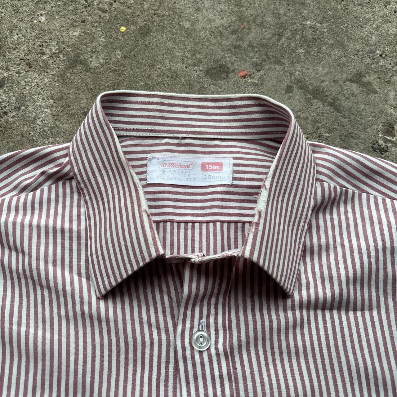 Pink and white striped St Michael by Marks & Spencer