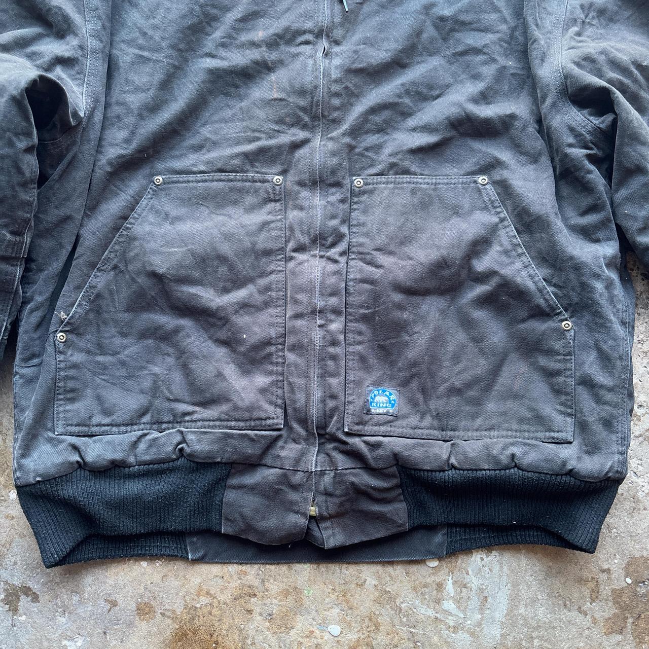 Black workwear active jacket
