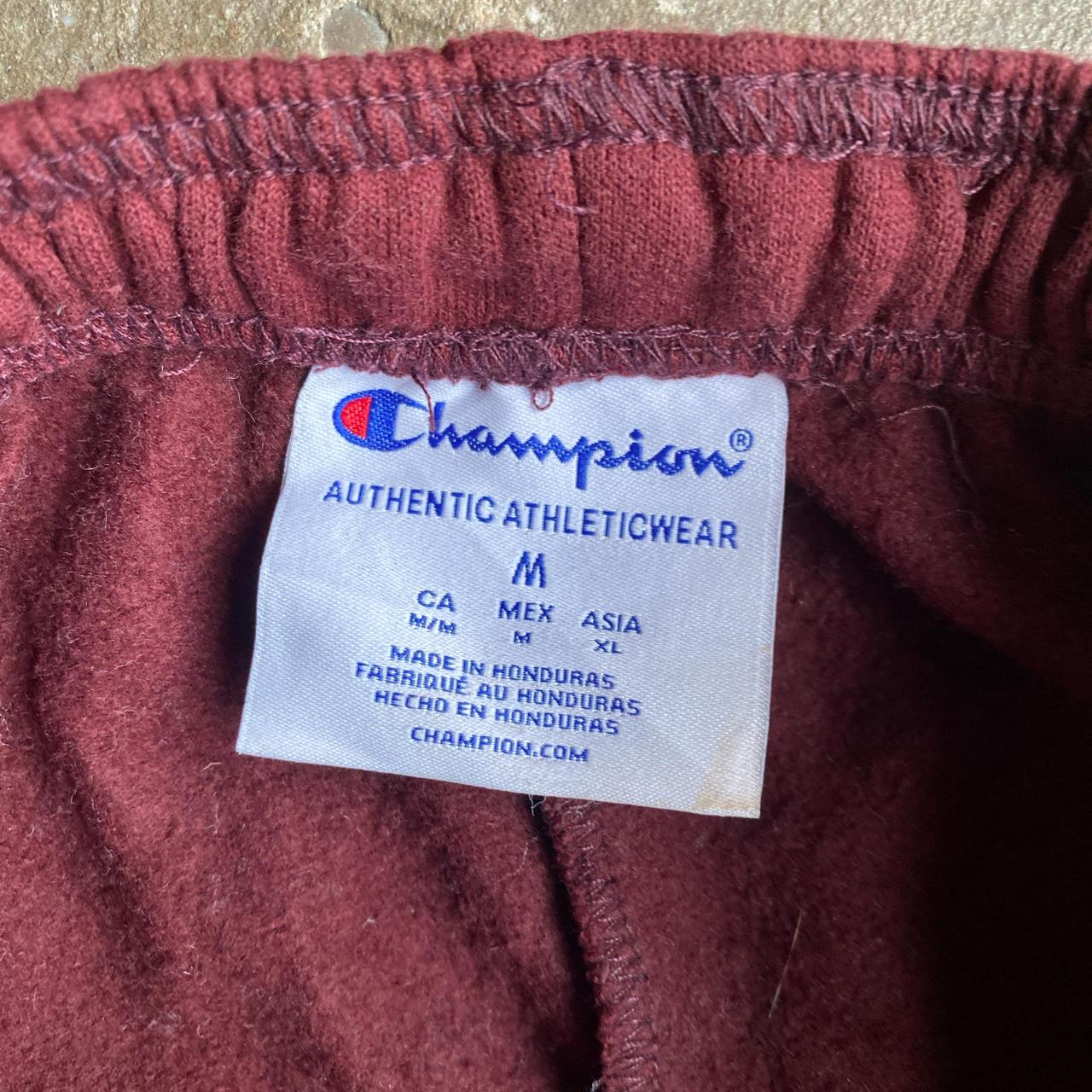 Burgundy Champion ‘La Salle’ Tracksuit Bottoms - M