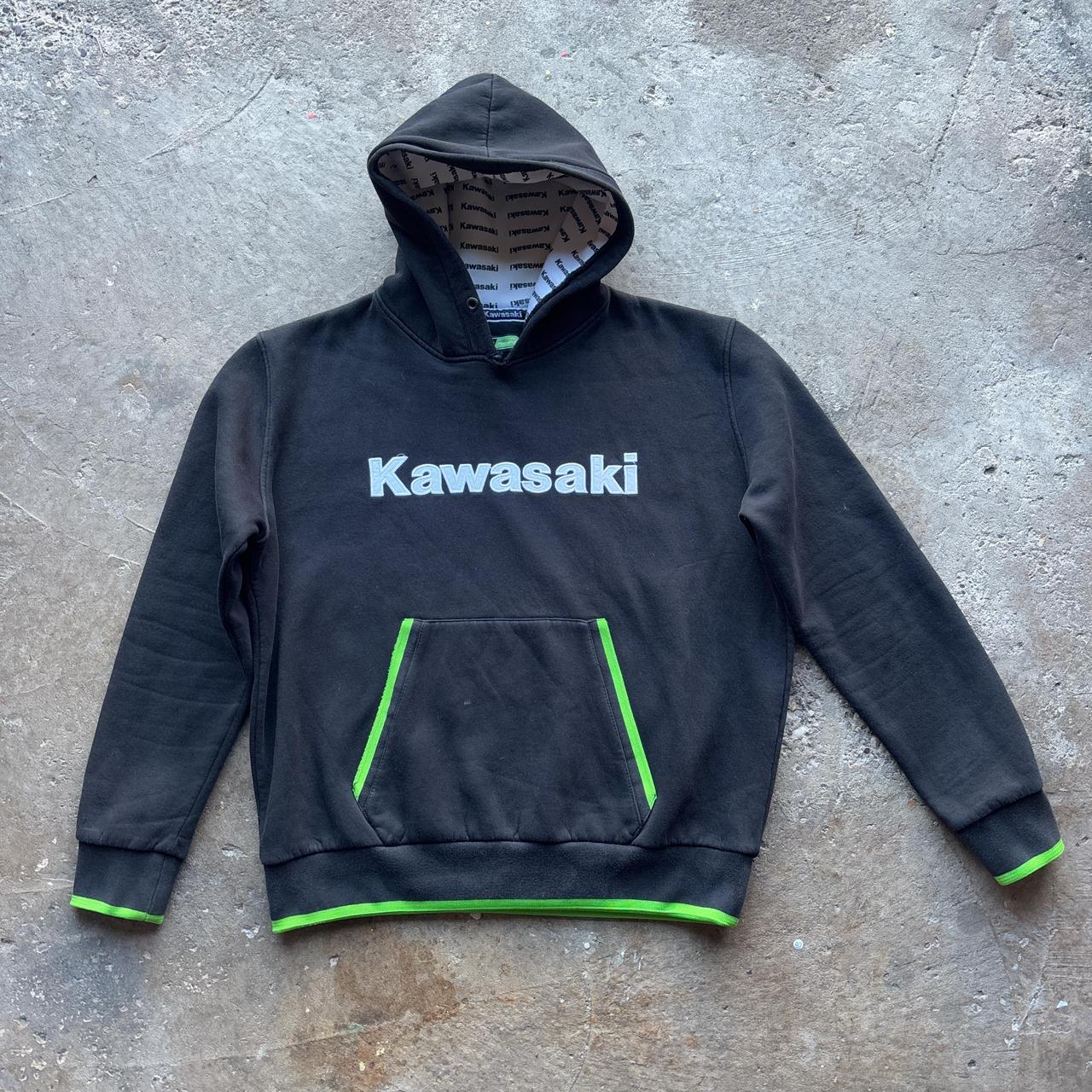 Black and green Kawasaki hoody