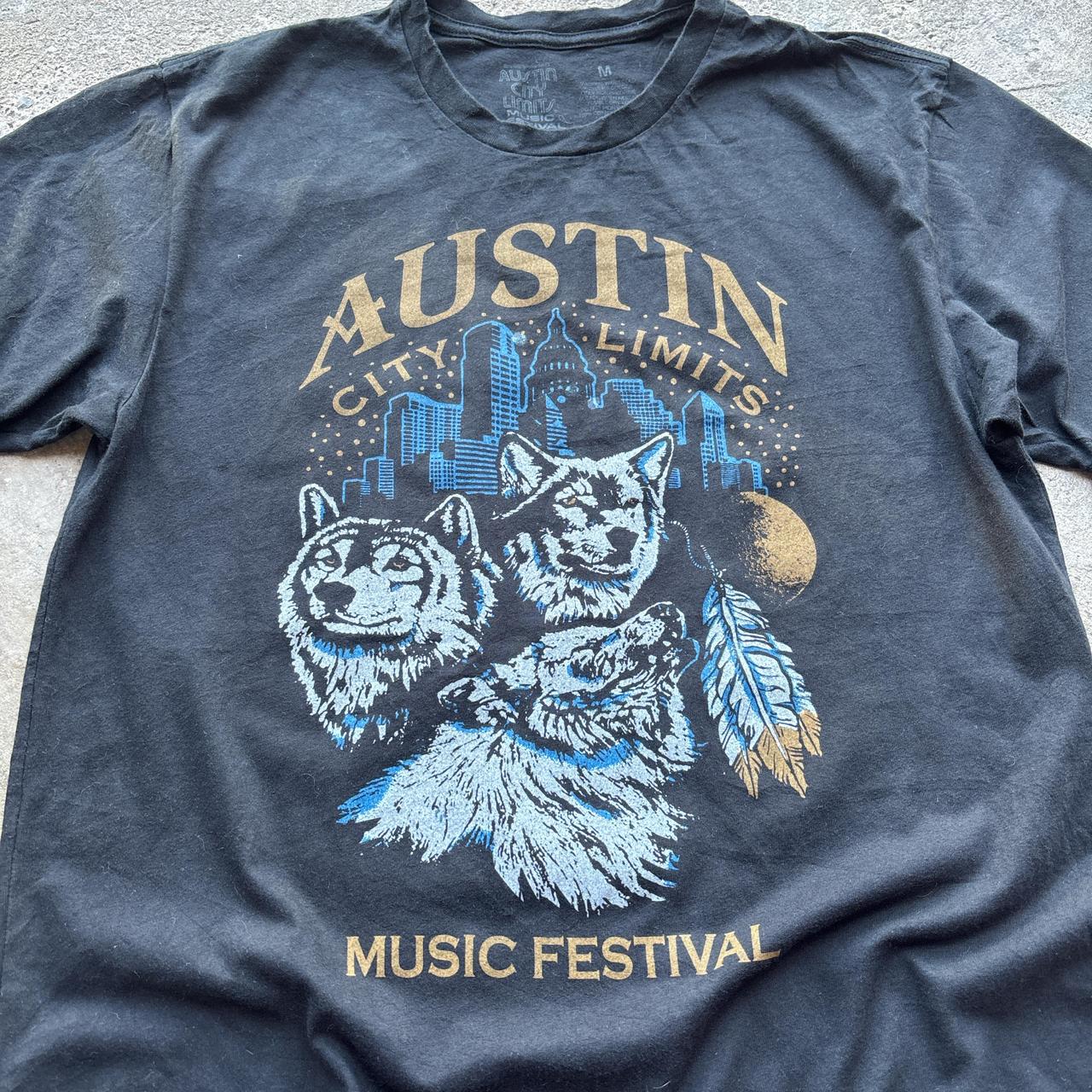 Official Austin City Limits Music Festival 2016 black t-shirt