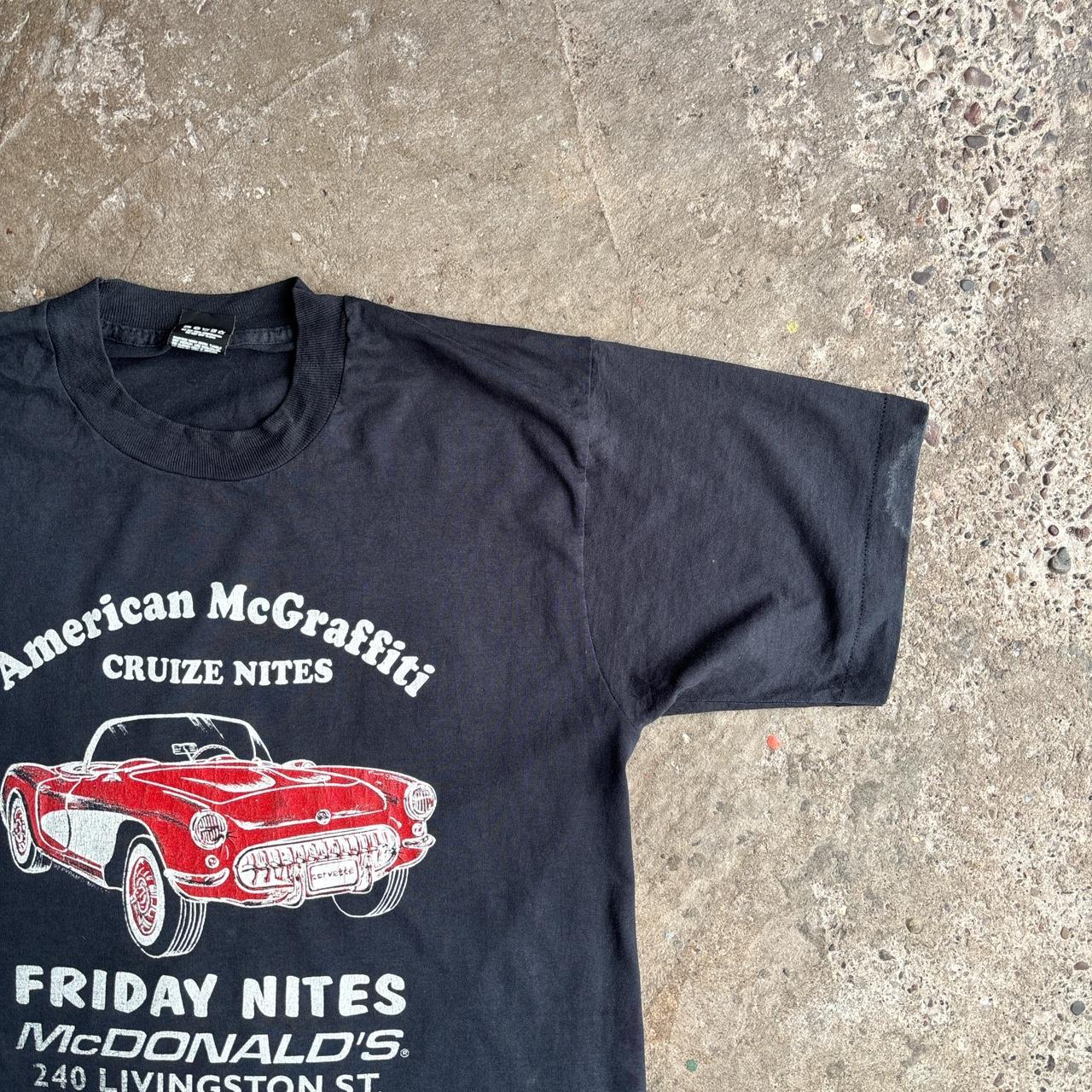 Vintage Black Single Stitch Graphic T-Shirt