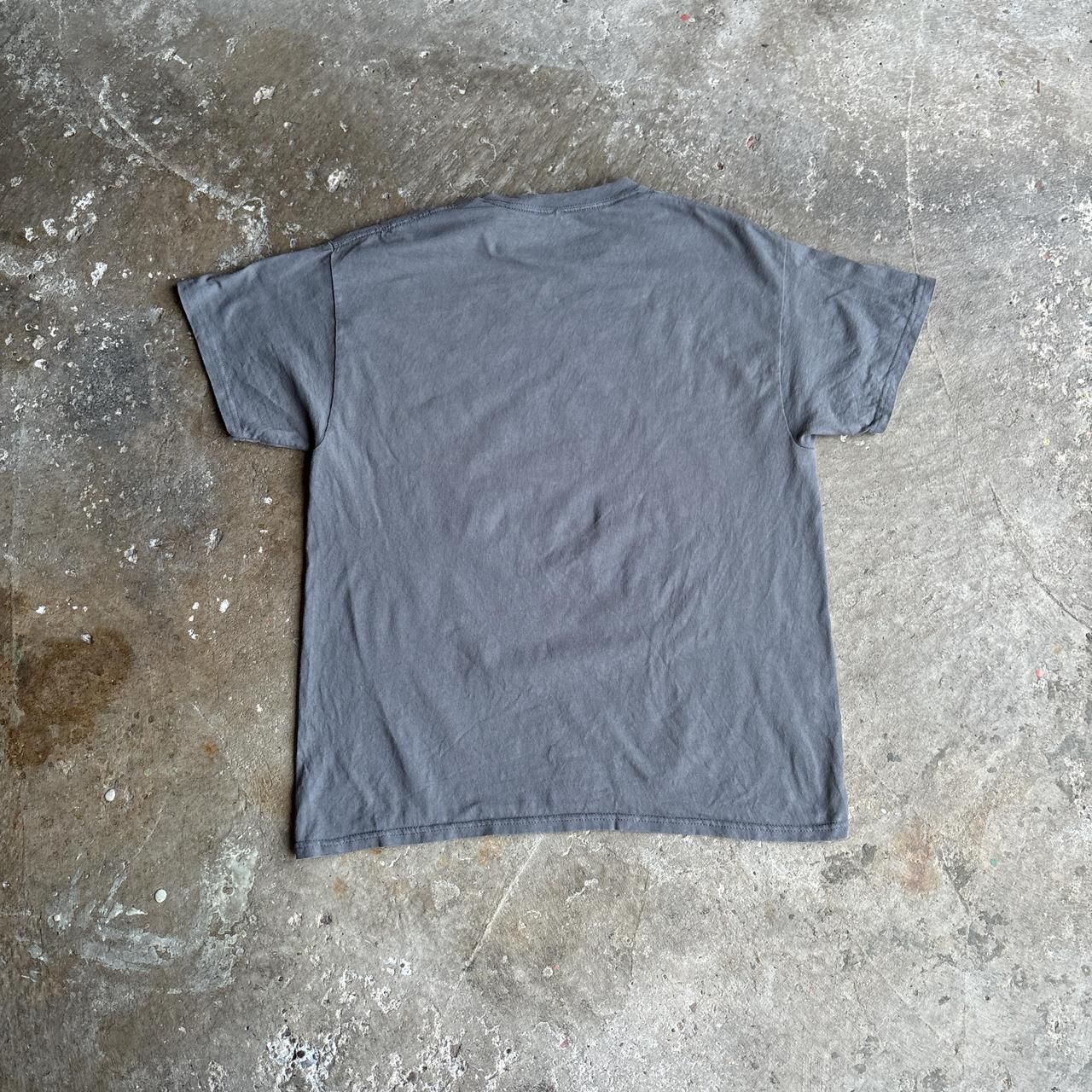 Grey Nirvana Smiley Face Graphic T-Shirt