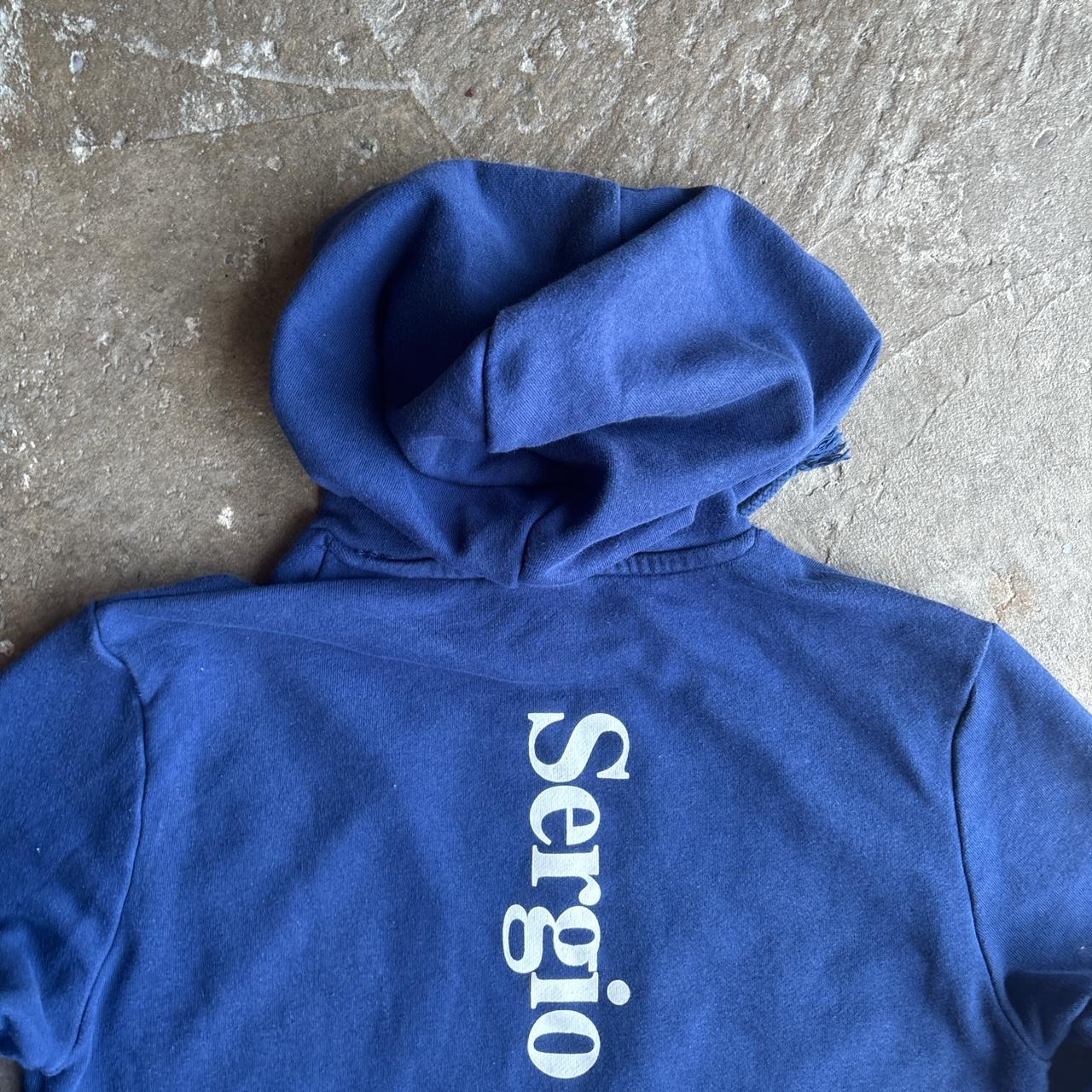 Blue Sergio Tacchini Logo Hoodie