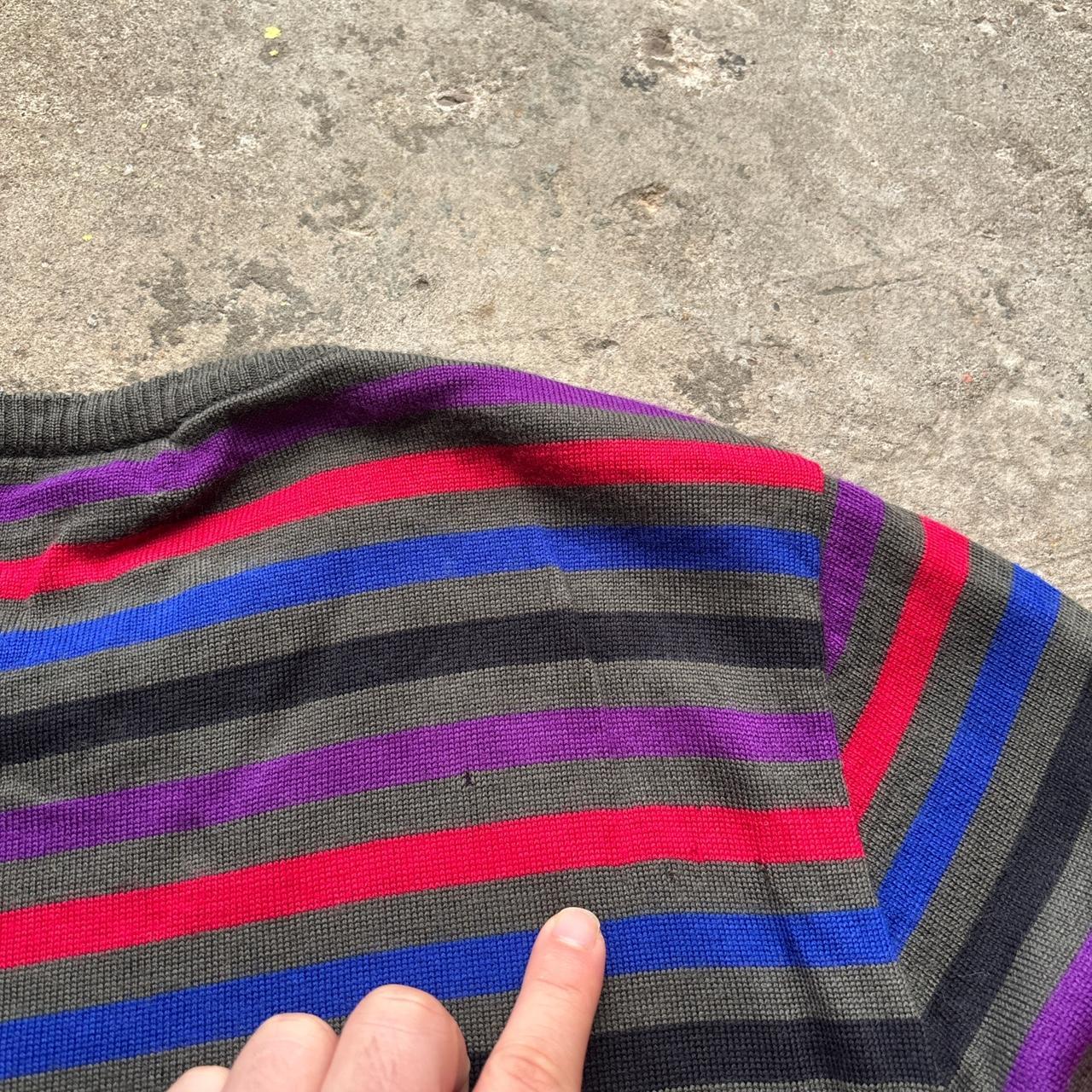 Vintage Jaeger wool striped knitted jumper
