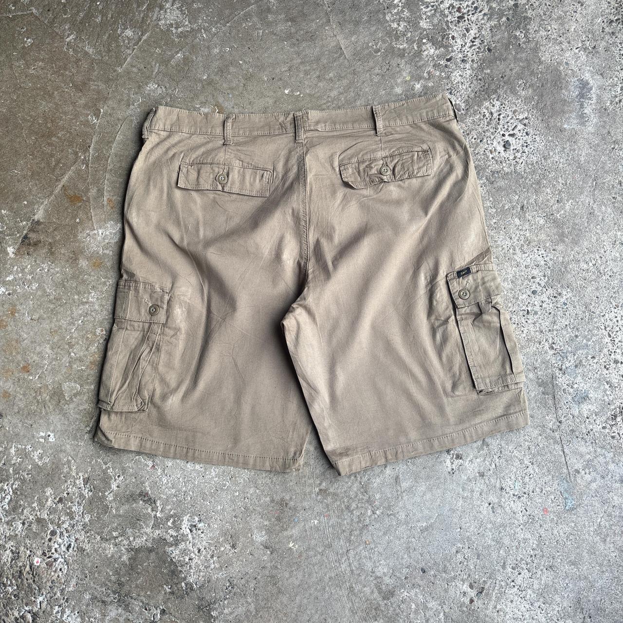 Khaki Green Lee Cargo Shorts