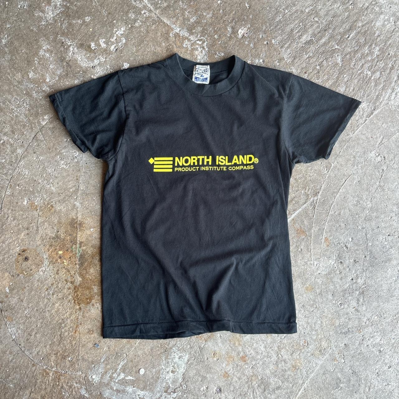 Black Compass single stitch tee