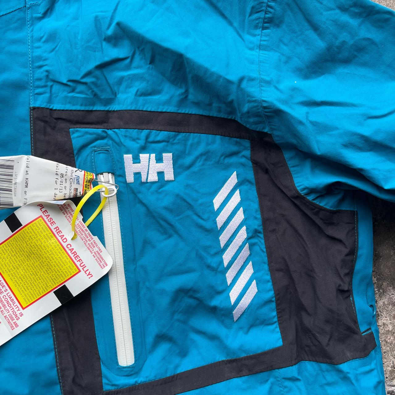 Blue Helly Hansen ski jacket
